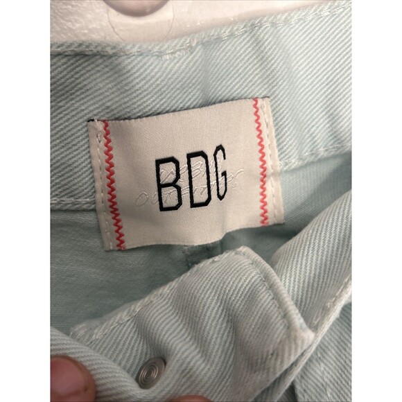 Urban Outfitters BDG Kate Baggy Jean Women’s 27 Light Blue Cargo High Waist - Picture 6 of 8
